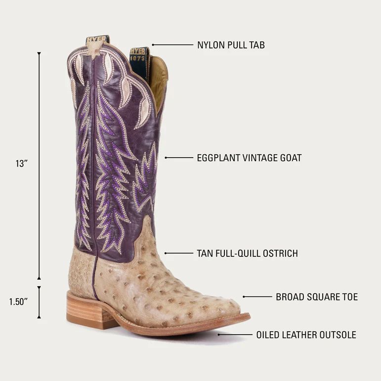 HYER BOOTS | WOMEN'S HARPER - Tan/Eggplant