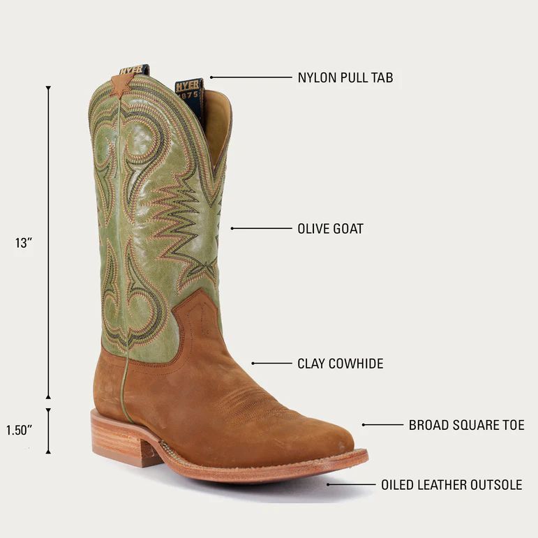 HYER BOOTS | MEN'S CODELL - Clay/Olive