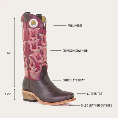 HYER BOOTS | WOMEN'S TIPTON - Brown/Red