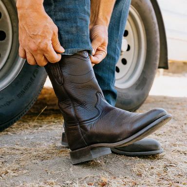 HYER BOOTS | MEN'S WESTERN WELLINGTON - Brown